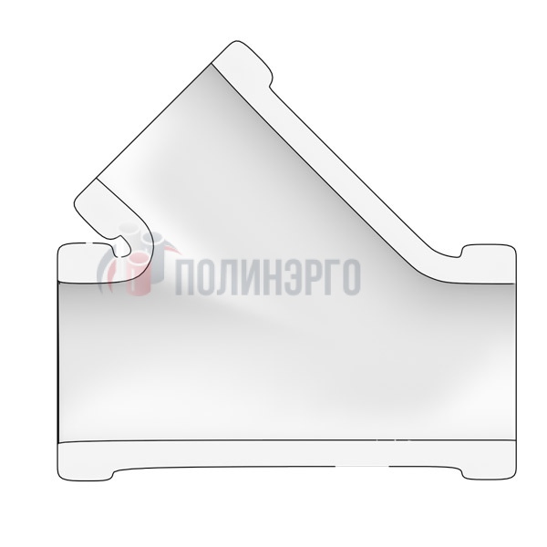  Тройник косой 45° нержавеющий 10" SCH STD (273х9,27) BW - фото 2