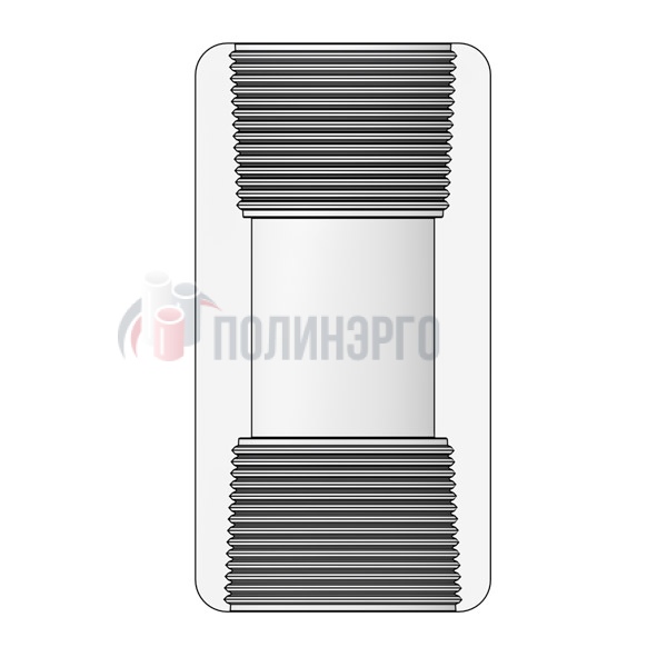  Муфта резьбовая нержавеющая 1/2" CL3000 NPT-F ASME B16.11 - фото 2